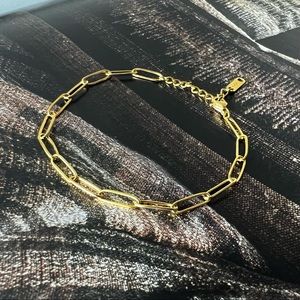 🎁 Gold-Plated Adjustable Paperclip Bracelet
